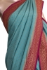 Pure Handloom Zari Butta Banarasi Crepe Silk Saree
